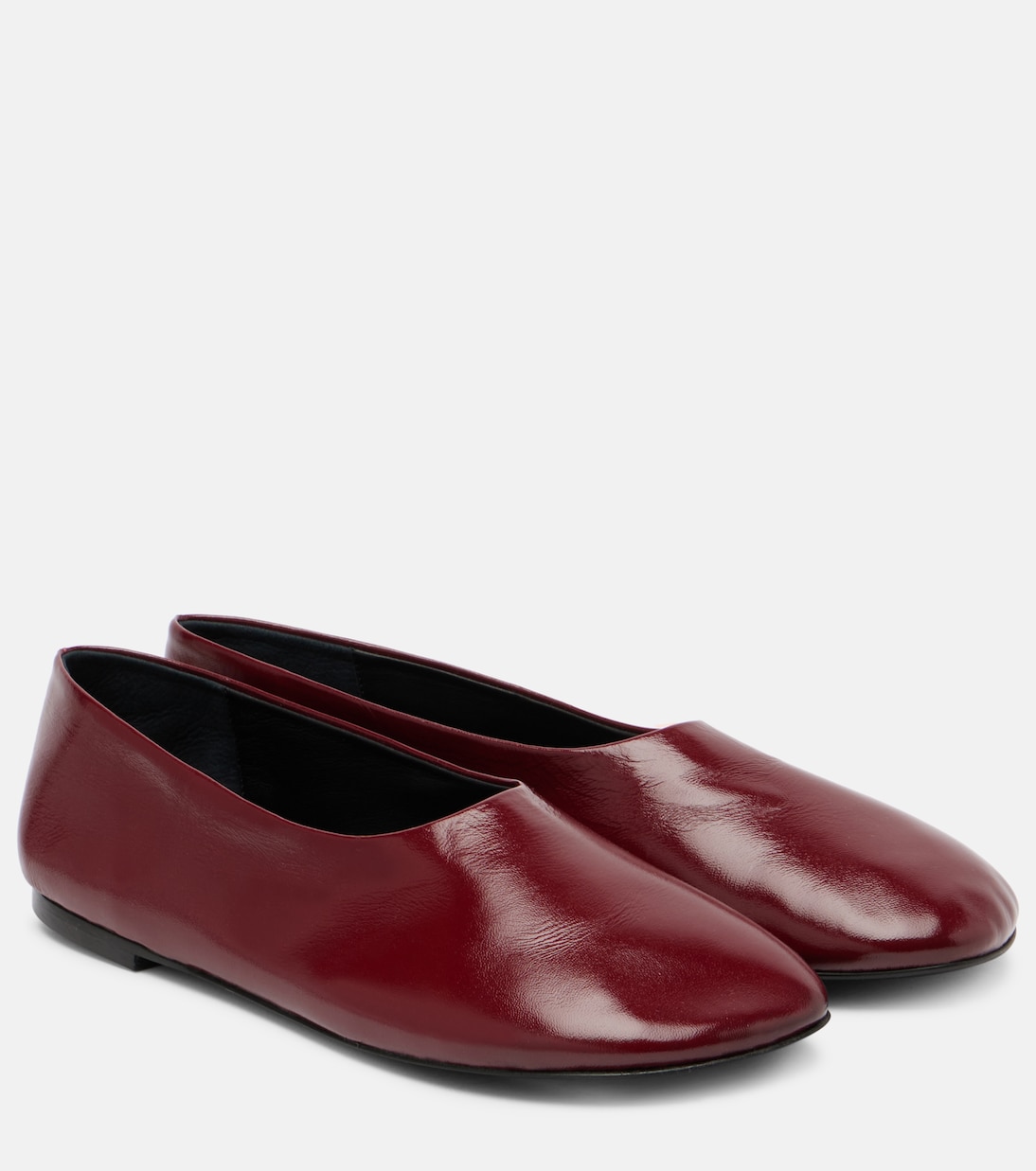 Балетки из перчаточной кожи Proenza Schouler, Merlot