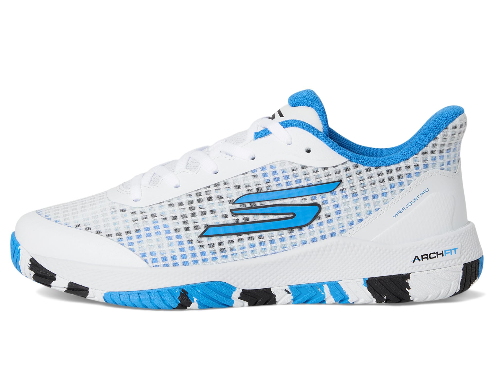 Кроссовки SKECHERS Go Train Arch Fit Viper Court Pro - Pickleball, White/Blue — фото 4