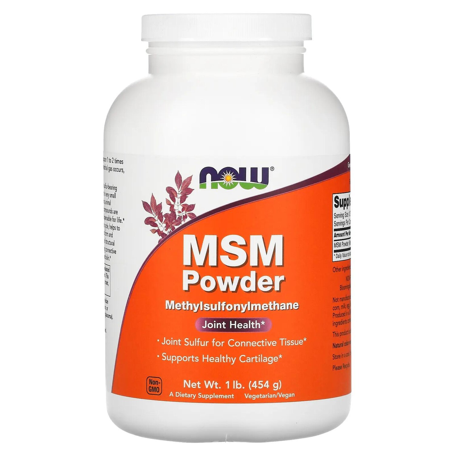 

Now Foods Порошок MSM 1 фунт (454 г)