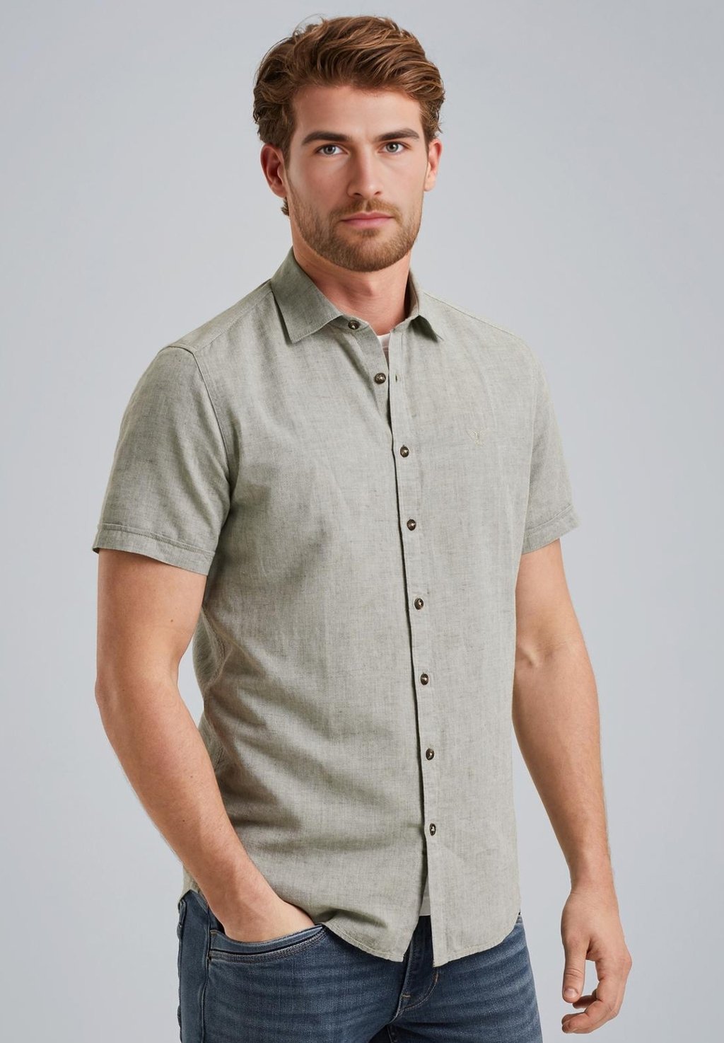 

Рубашка SHORT SLEEVES PME Legend, цвет Deep Lichen Green