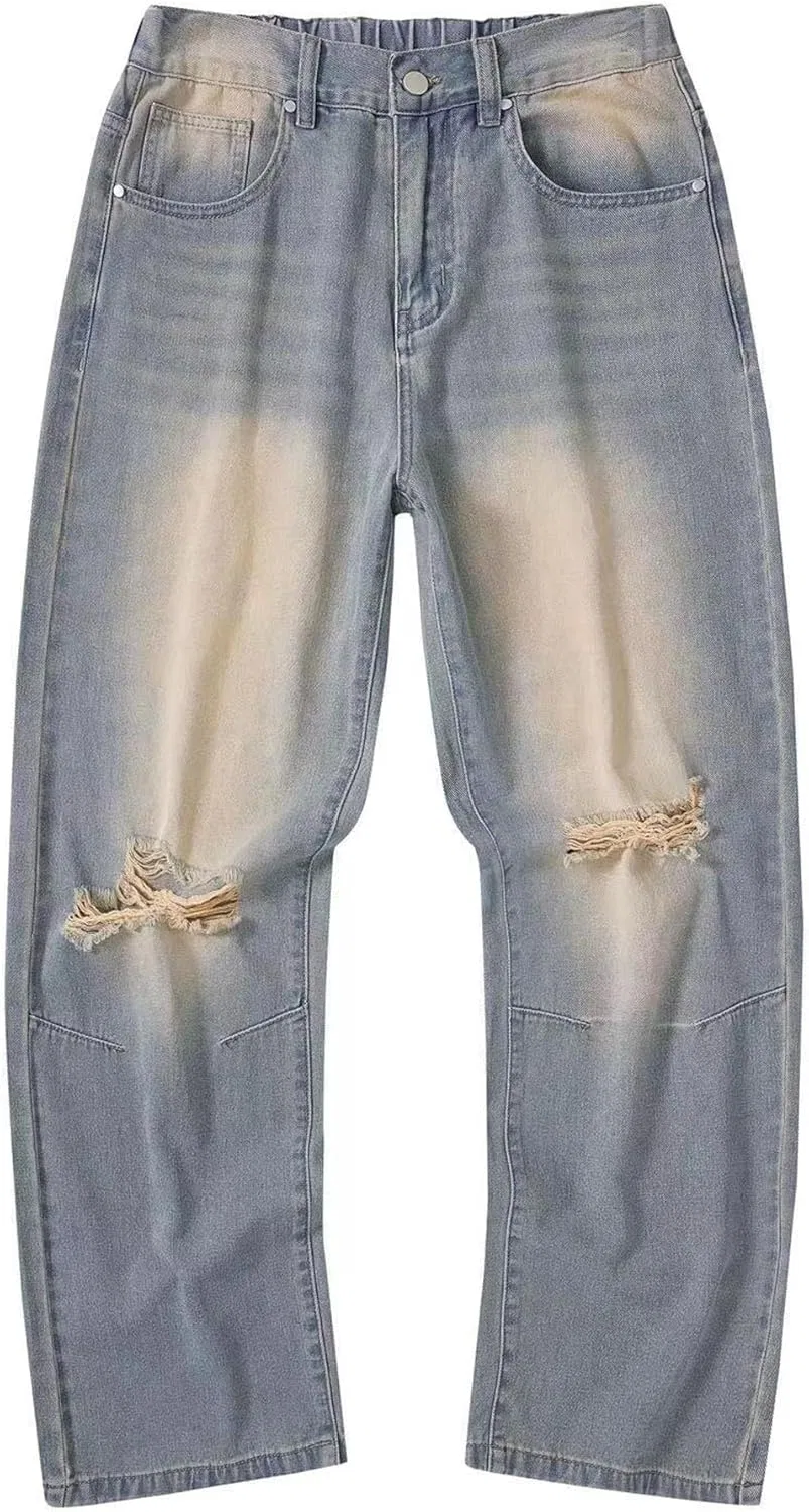Джинсы широкие Vintage, синие
