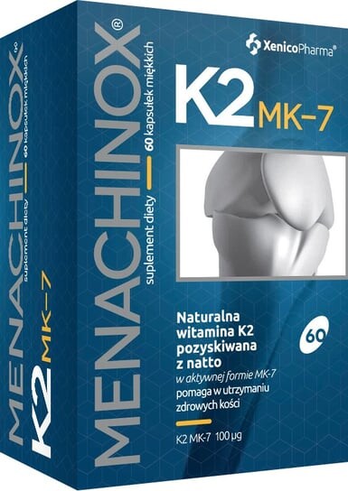 

Менахинокс К2-МК7 100 мкг, Добавка , мягкие капсулы, 60 шт. Xenico Pharma