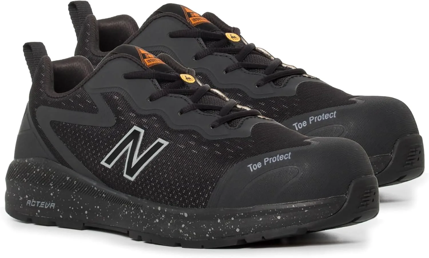 Мужские рабочие ботинки New Balance с композитным носком - противоскользящие, защищают от электричества, устойчивы к проколам - для промышленности и строительства, черный — фото 4