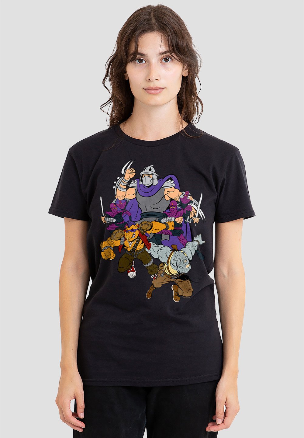 

Футболка с принтом TMNT SHREDDER AND FOOT CLAN Cotton Soul, черный