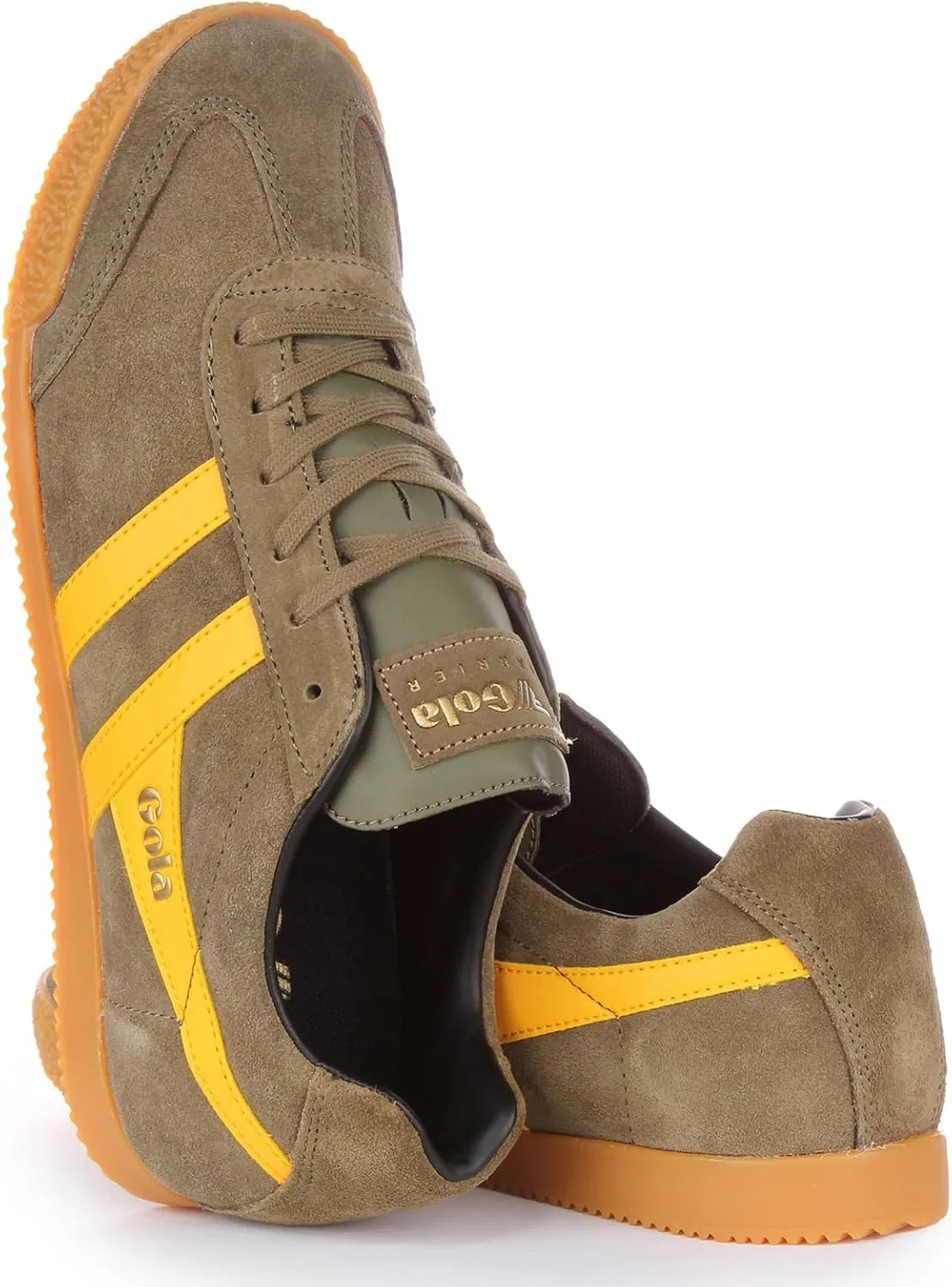 Мужские кроссовки Gola Harrier Classic, Khaki Sun Black — фото 4