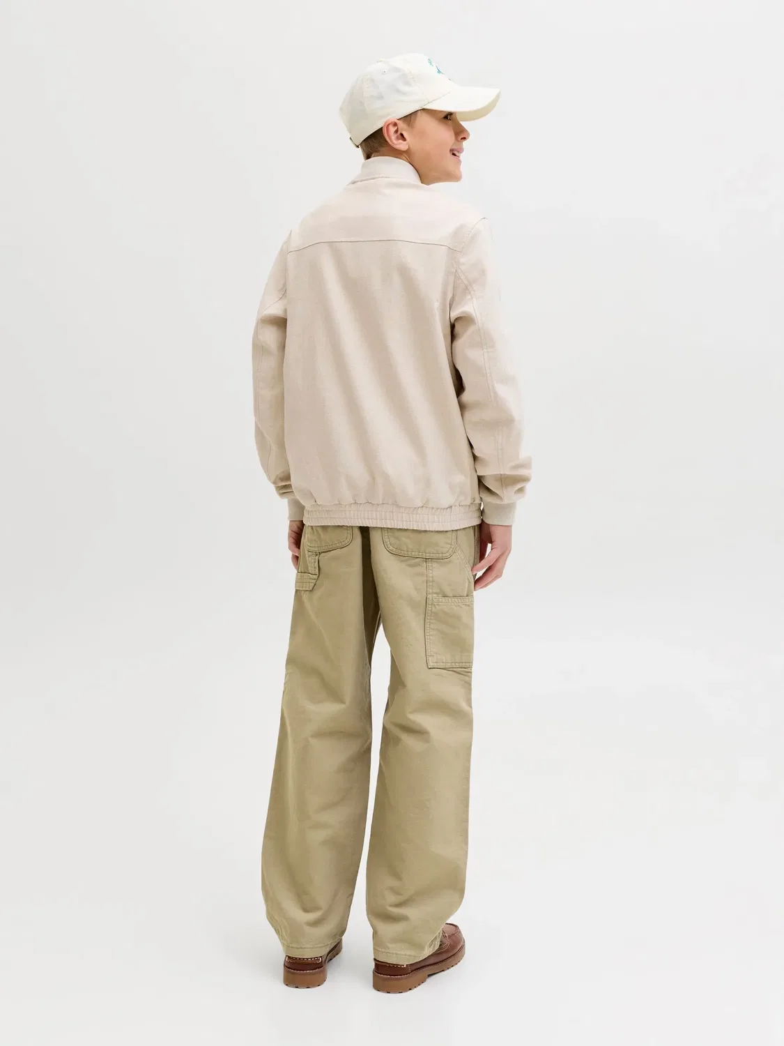 Штаны baggy fit JACK & JONES Junior, элмвуд — фото 4