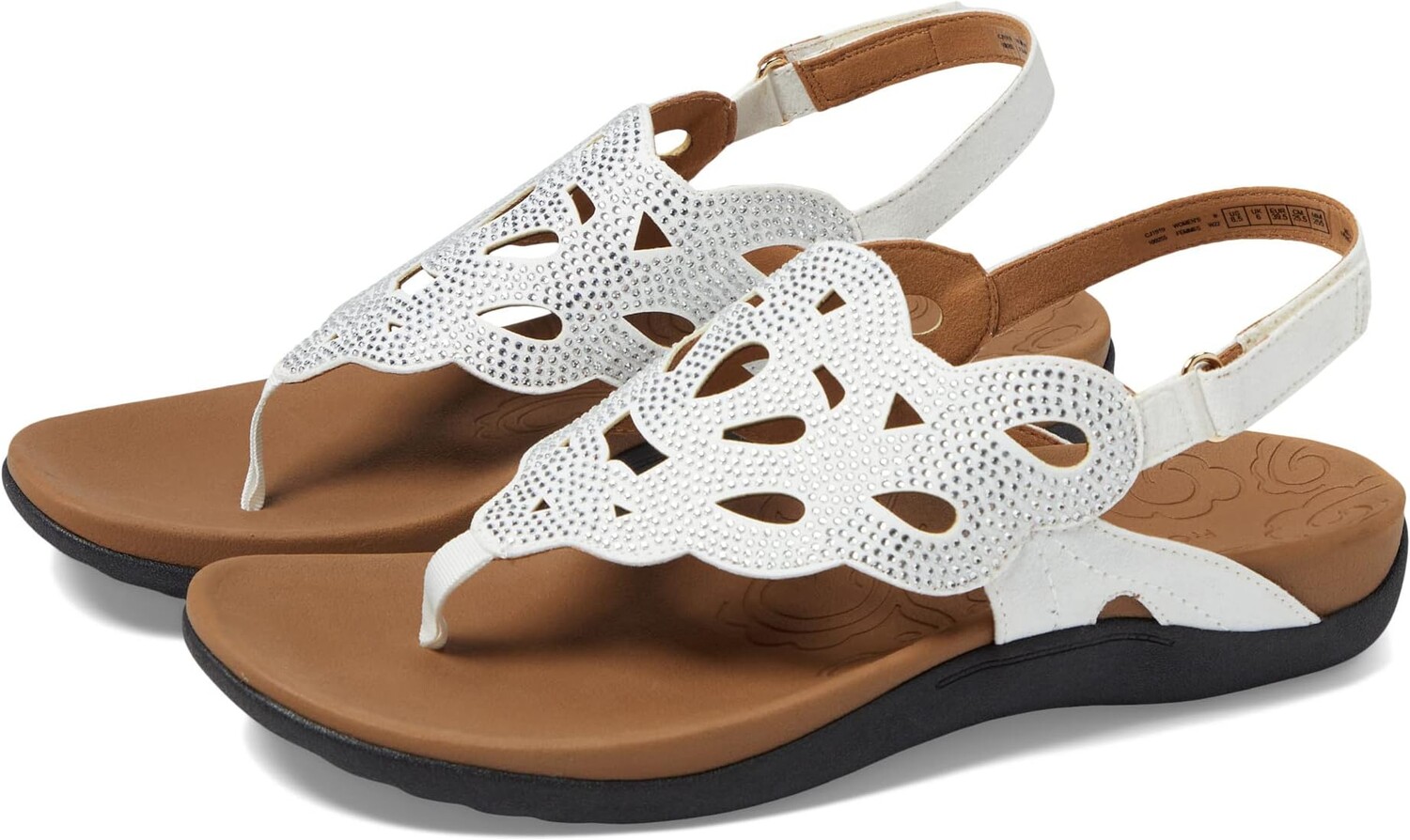 

Сандалии на плоской подошве Ridge Sling Rockport, цвет White Bling