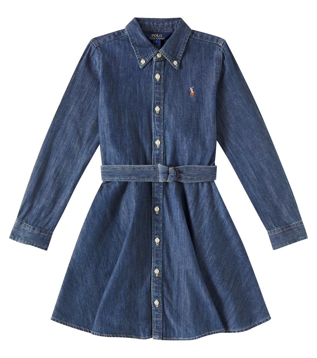 

Джинсовое платье Polo Ralph Lauren Kids, индиго