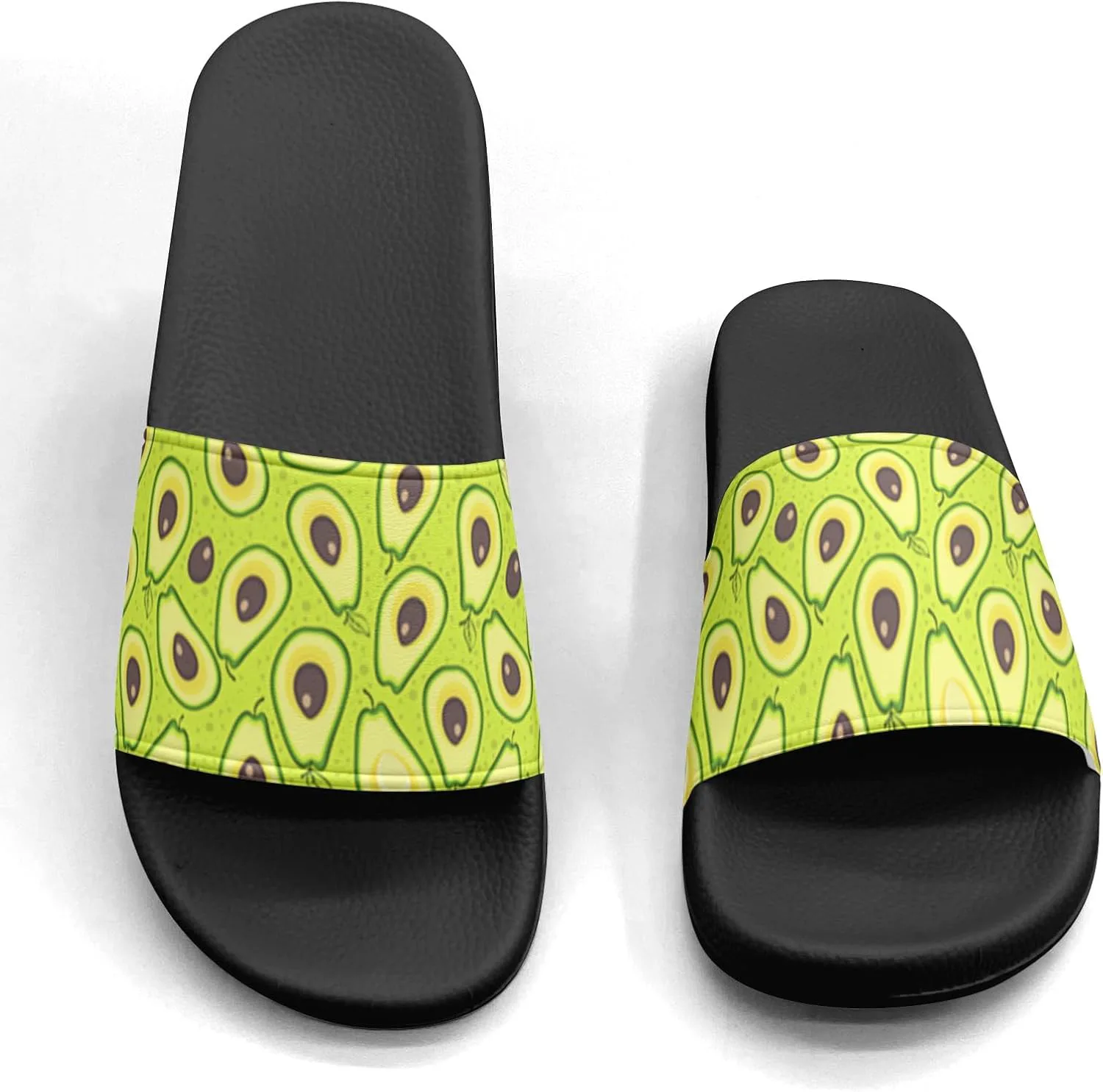 Сланцы-сандалии Avocado Design для женщин и мужчин, повседневные спортивные сандалии, для бассейна, душа, дома и улицы Generic — фото 4