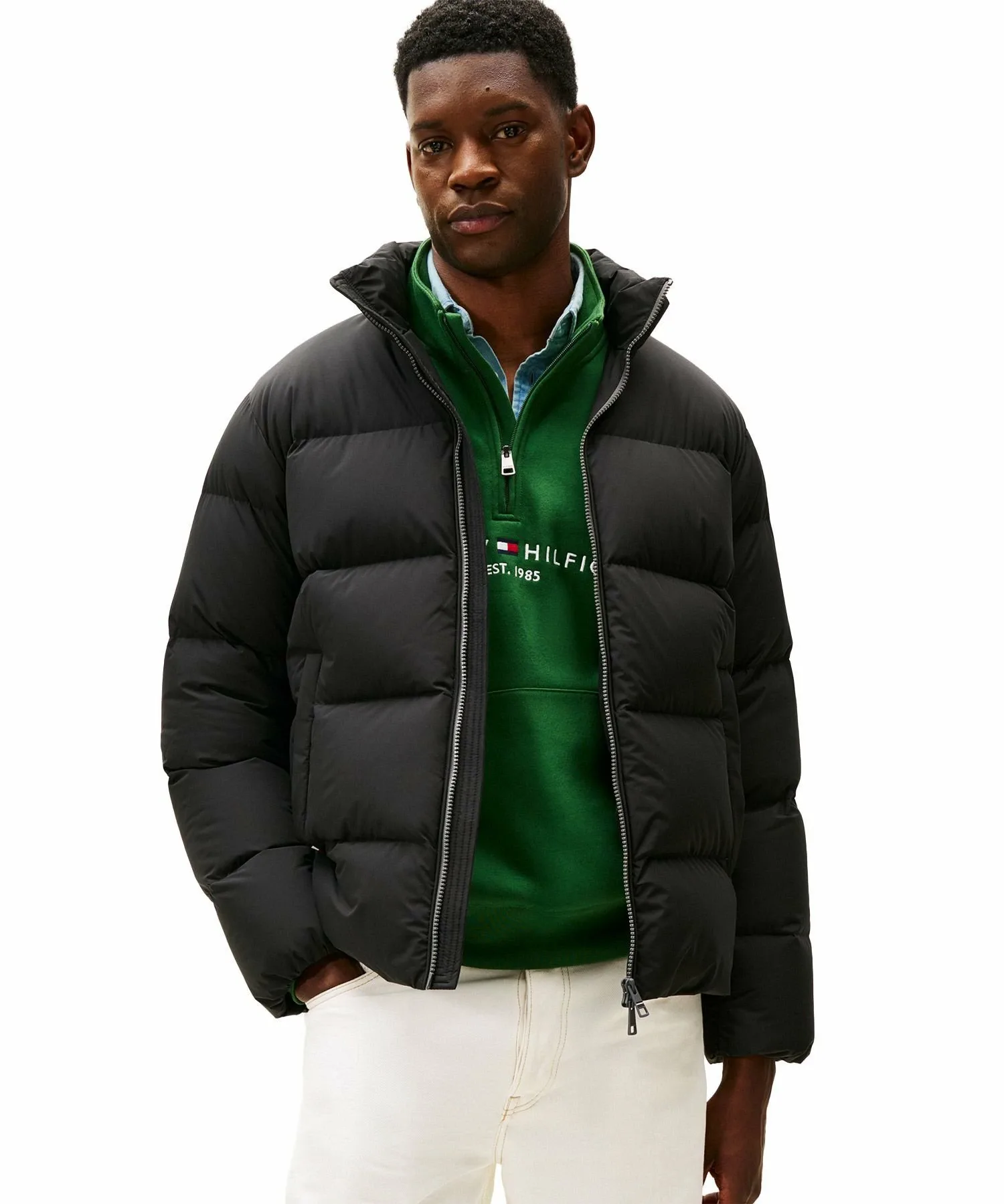 Пуховая куртка с подкладкой TOMMY HILFIGER, Black BDS
