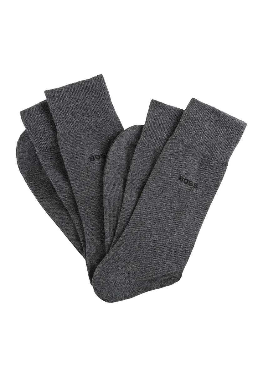 

Деловые носки BOSS "2P RS Uni CC" (упаковка, 2 пары, 2 шт.), с логотипом бренда, серый
