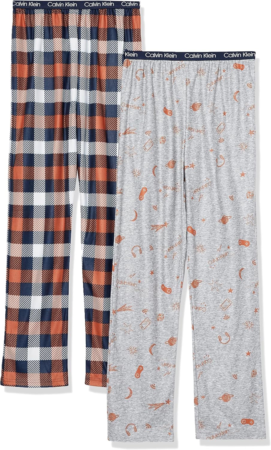 

Пижамные штаны Calvin Klein для мальчиков, супермягкие, с начесом, микро, 2 шт., Ck Statement