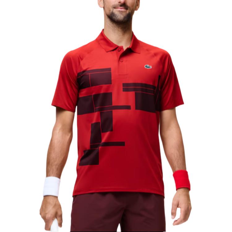 LACOSTE Футболка поло мужская red — фото 3