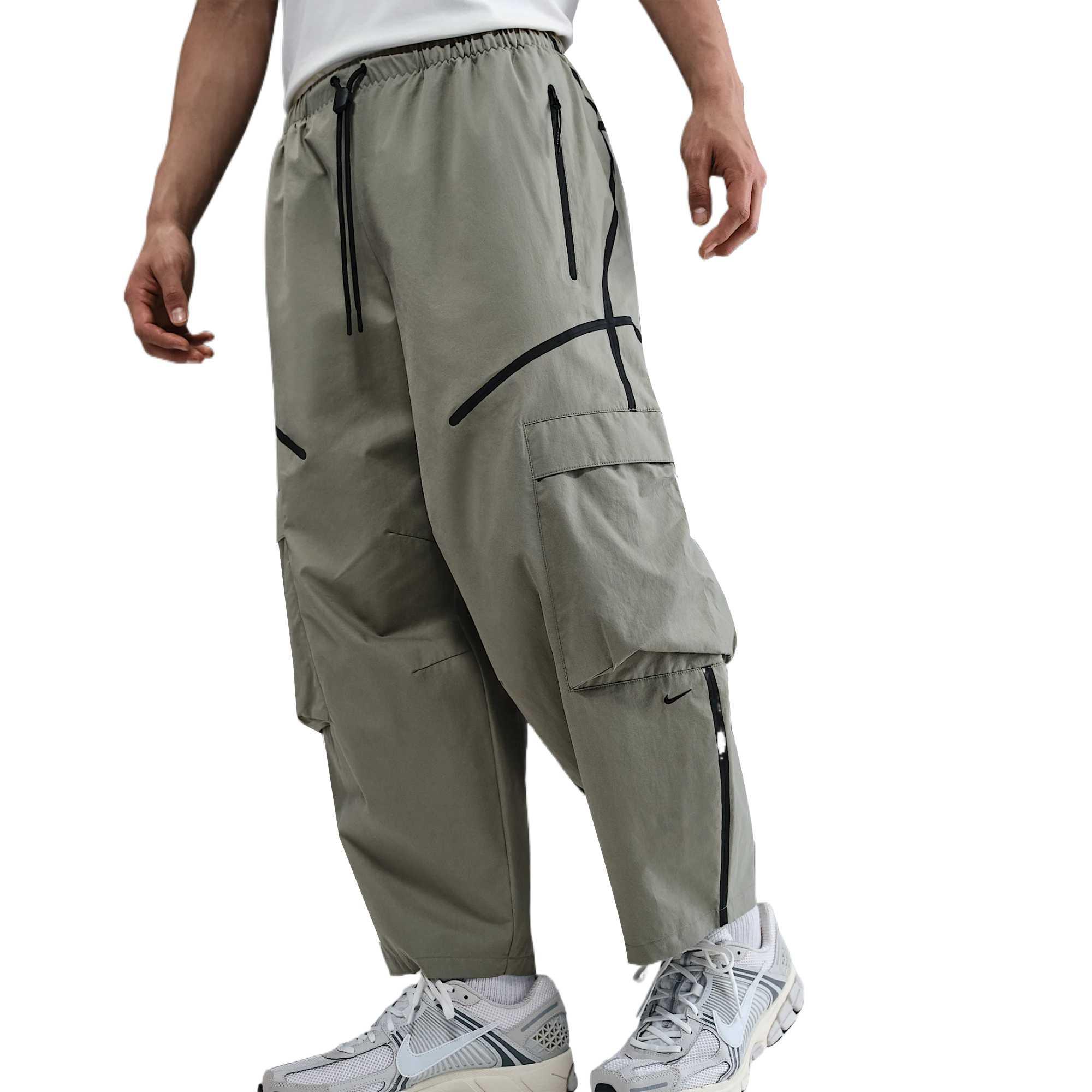 Nike Спортивные штаны Tech мужские light army green/black — фото 4