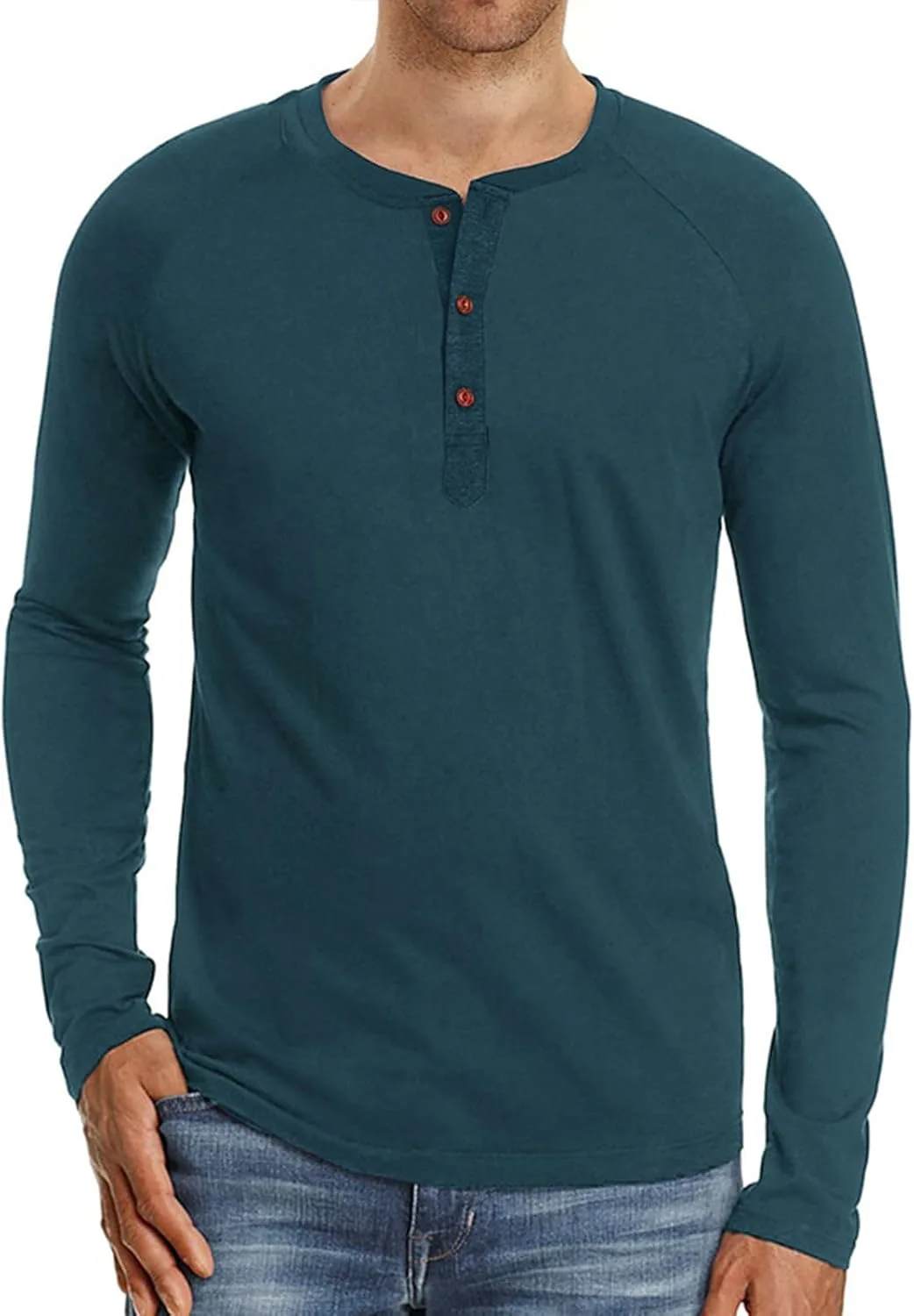 

Мужская футболка-поло с длинным рукавом Slim Fit AQQYA