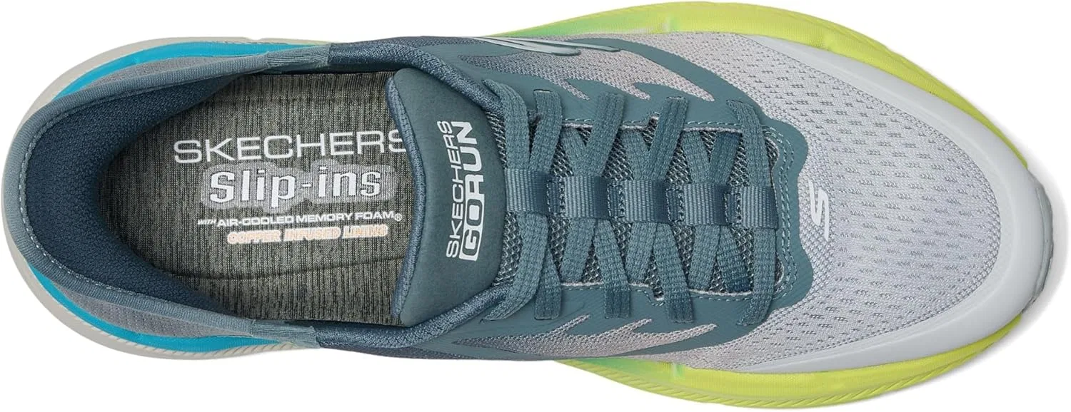 Мужские слипоны Skechers Max Cushioning Premier 2.0 Ascendant II Hands-Free, Grey Multi-Coloured — фото 2