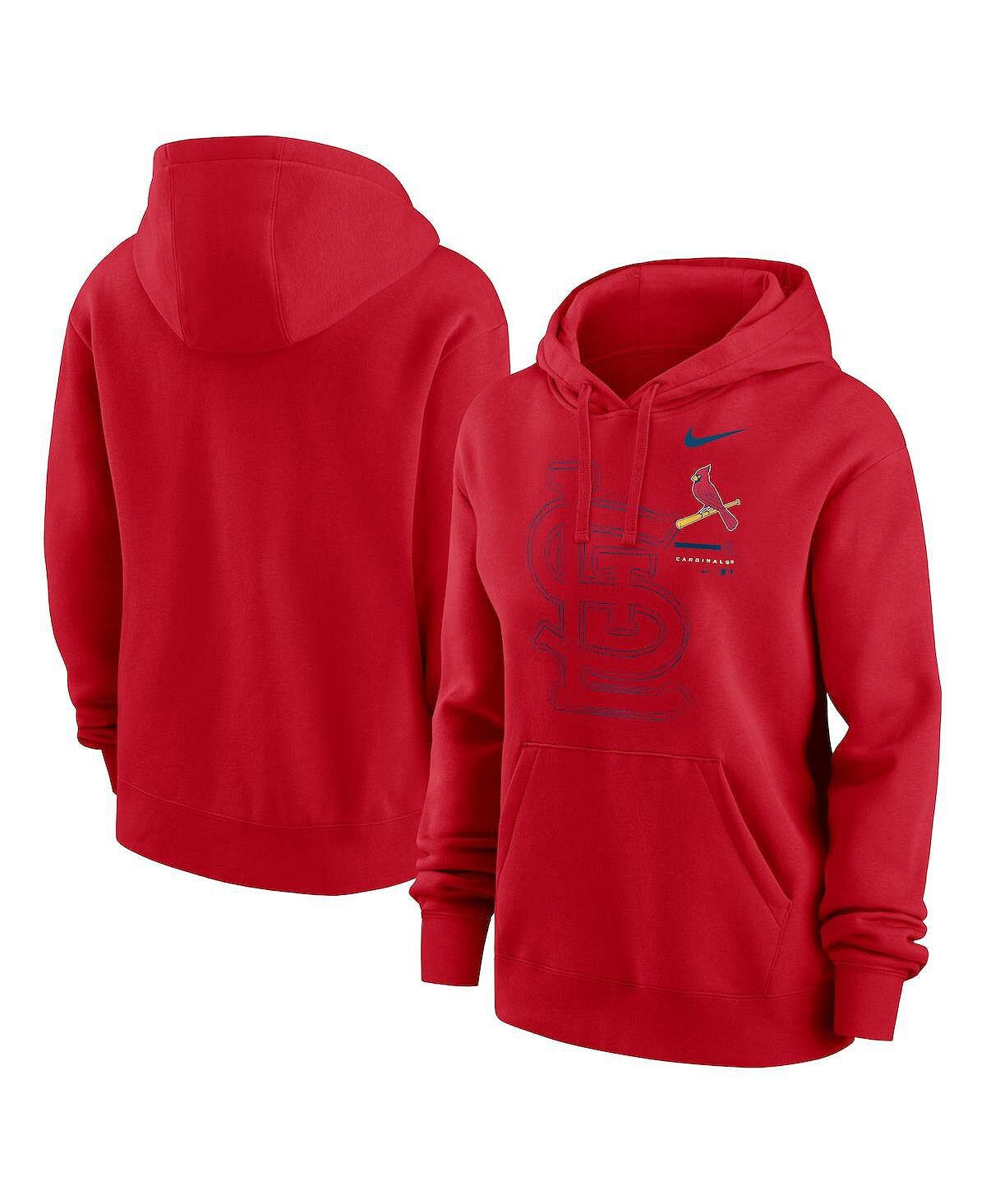 

Женский красный пуловер с капюшоном St. Louis Cardinals Big Game Nike, красный