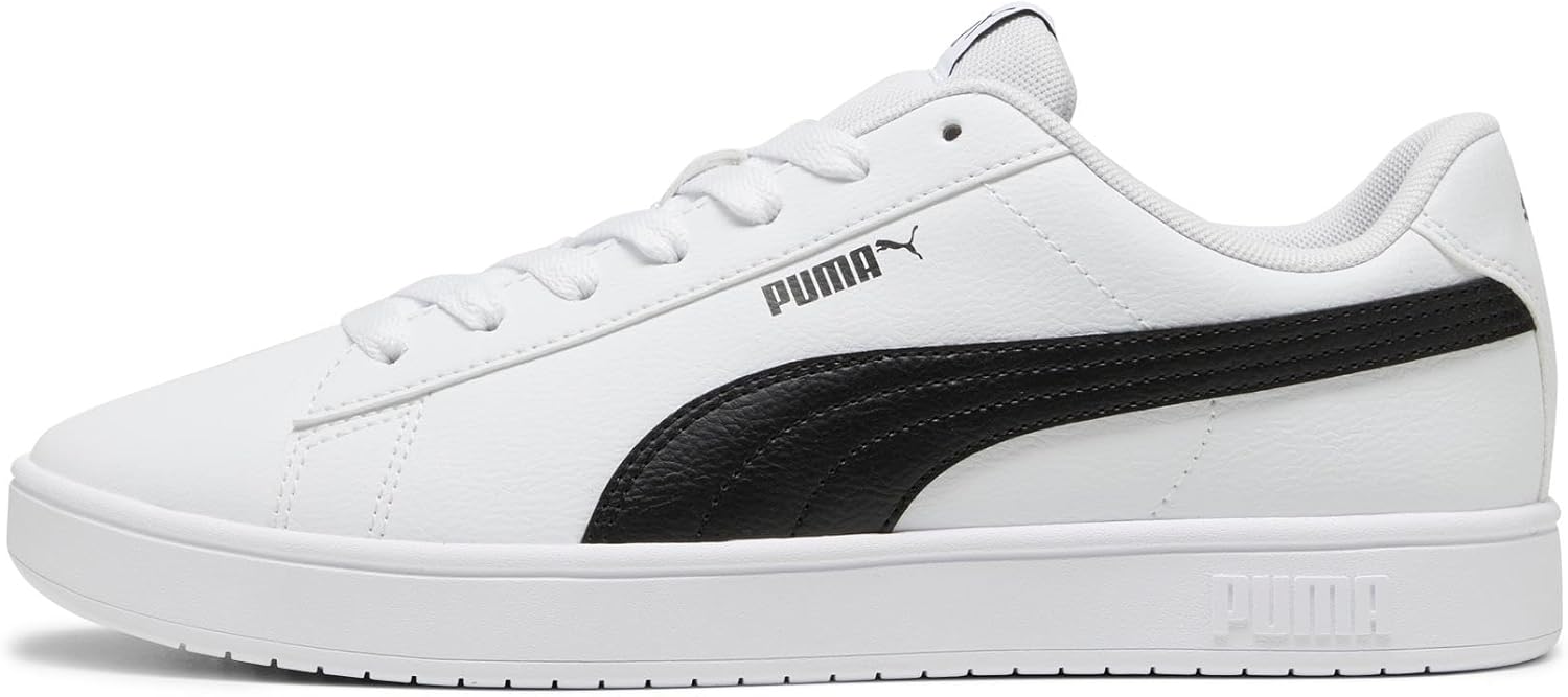 Кроссовки Puma Unisex-Adult Smash V2, белый/черный — фото 3