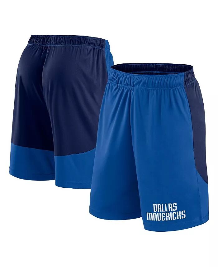 

Мужские шорты синего/темно-синего цвета от Dallas Mavericks Launch Performance Logo Athletic