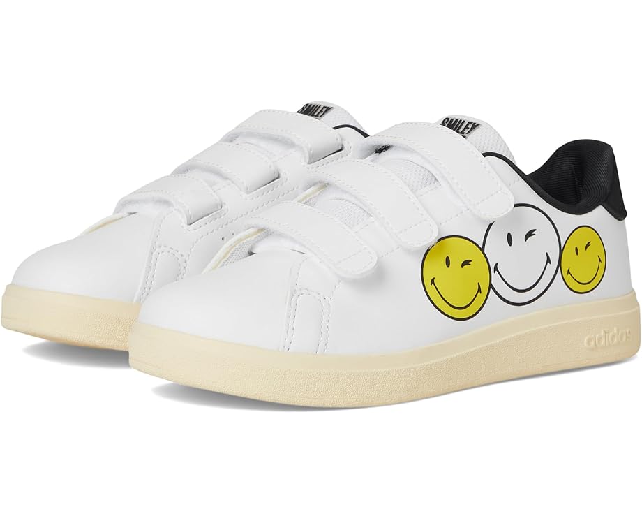 

Кроссовки adidas Kids Smiley World Advantage Sportswear Shoes, цвет White/Bright Yellow/Black