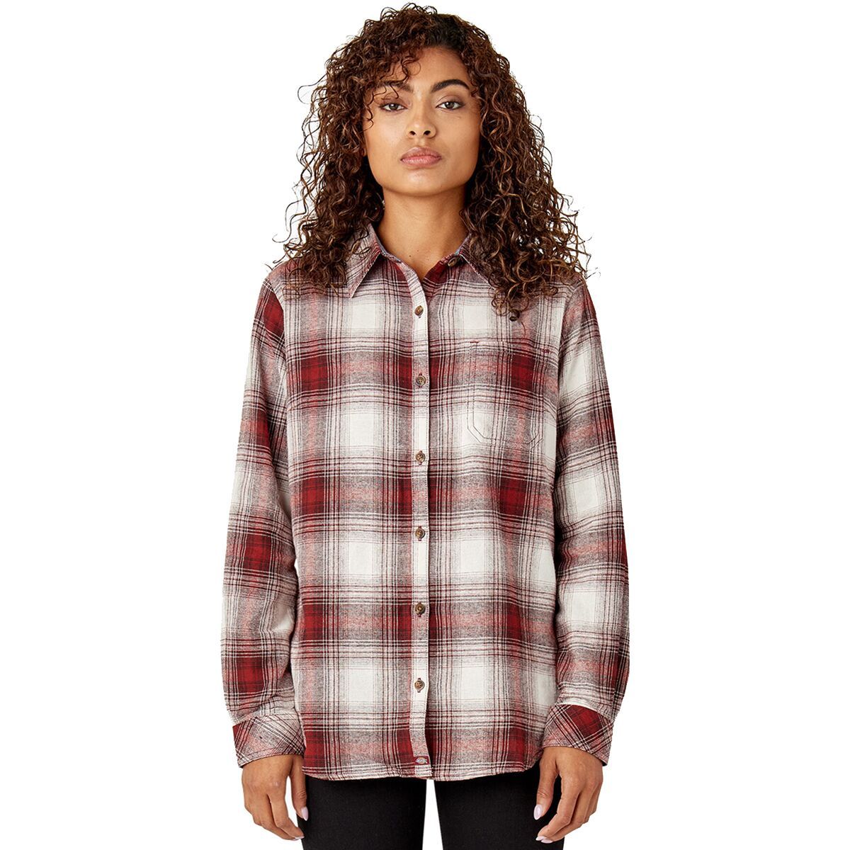 

Фланелевая рубашка с длинным рукавом Dickies, цвет fired brick fireside ombre plaid