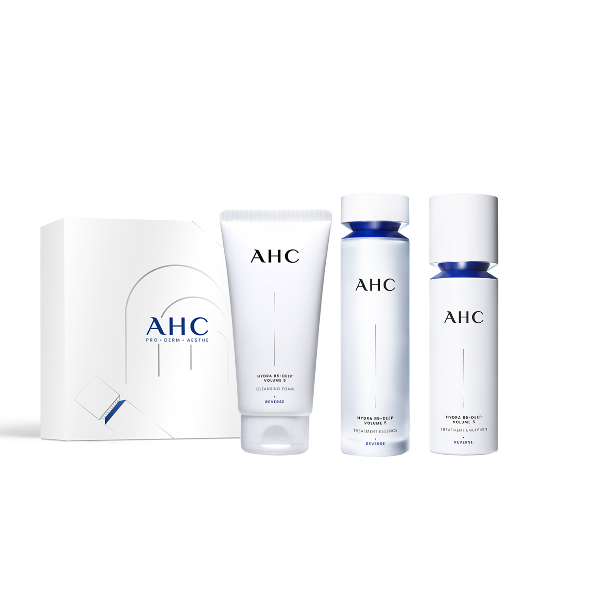 

AHC Dewy Cleanser And Toner набор для ухода за кожей уменьшение морщин, подтяжка и увлажнение 130мл+100мл+100г A.H.C
