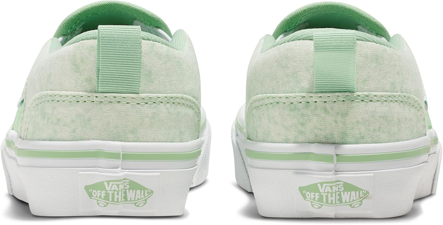 Кеды Vans Asher без шнурков для детей и подростков, зеленый — фото 3