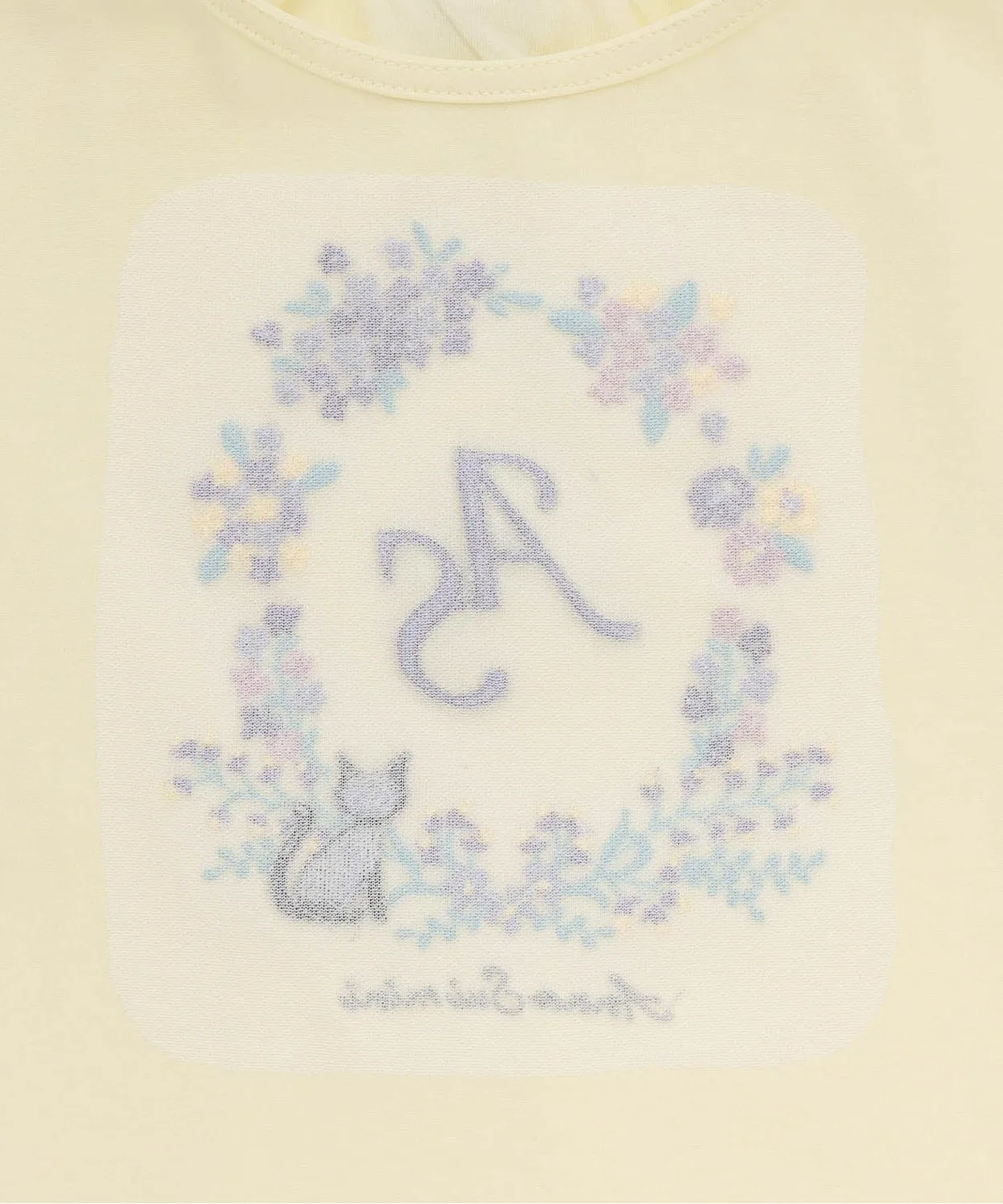 Детская футболка с вышивкой кошки ANNA SUI mini белая — фото 4