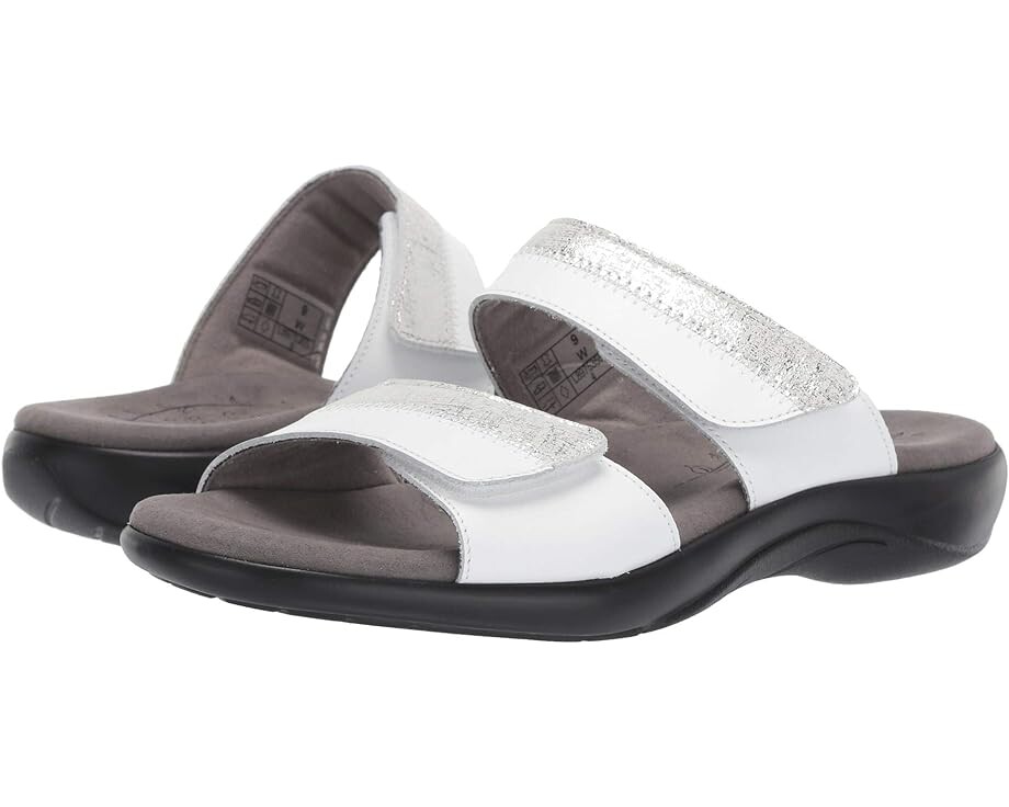 

Сандалии SAS Nudu Adjustable Slide, цвет White/Silver