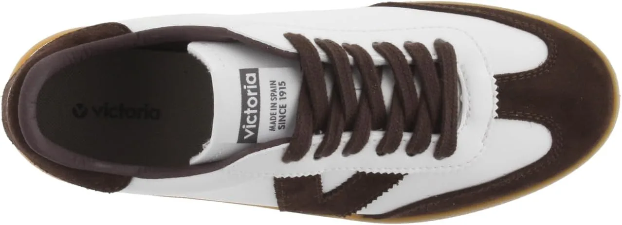 Велокроссовки Victoria Low-Top Unisex Berlin Ciclista, изготовленные из красивой натуральной кожи, в комплекте с шнурками в тон, для взрослых, шоколадный — фото 4