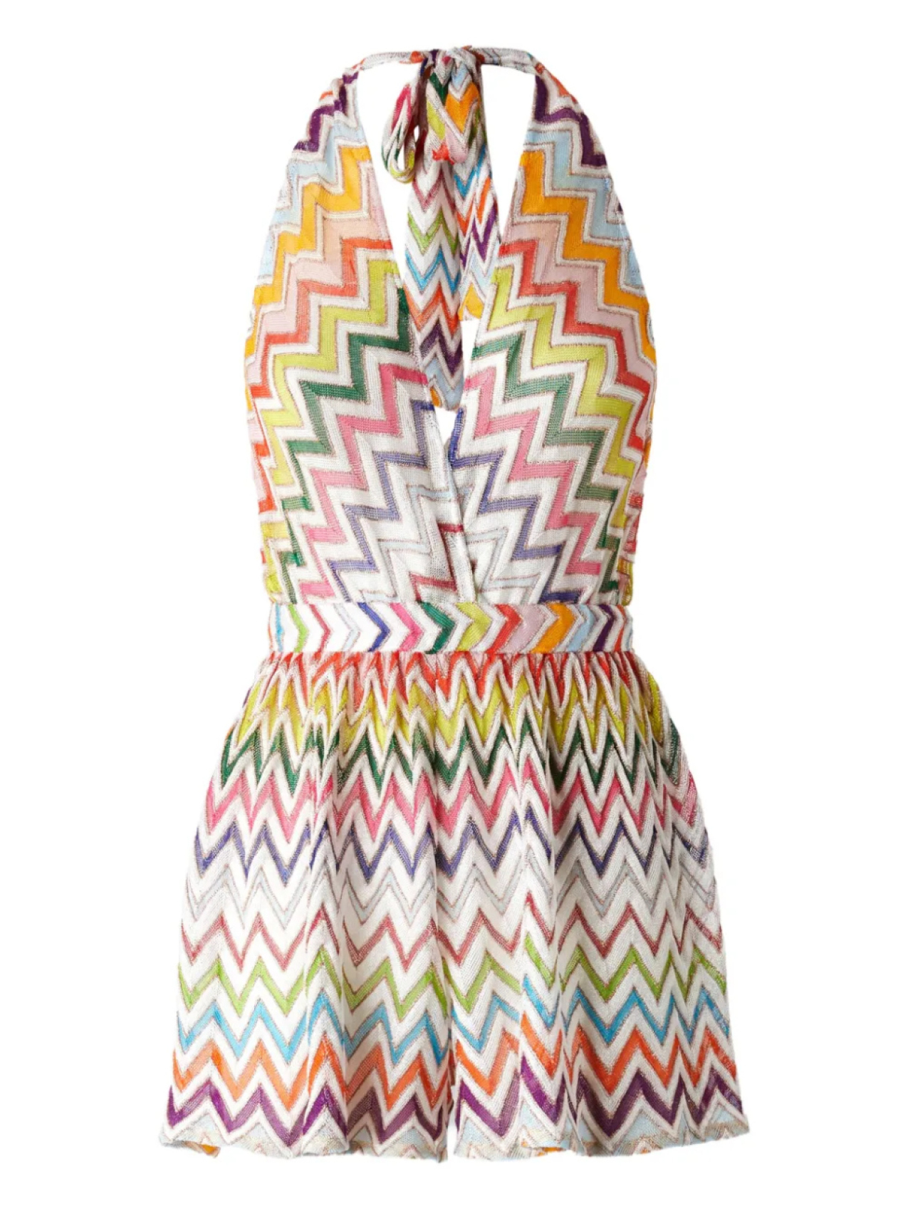 

Missoni ромпер с узором зигзаг, белый