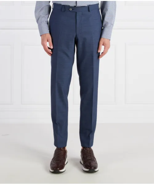 

Шерстяные брюки Denz Slim fit Oscar Jacobson, синий