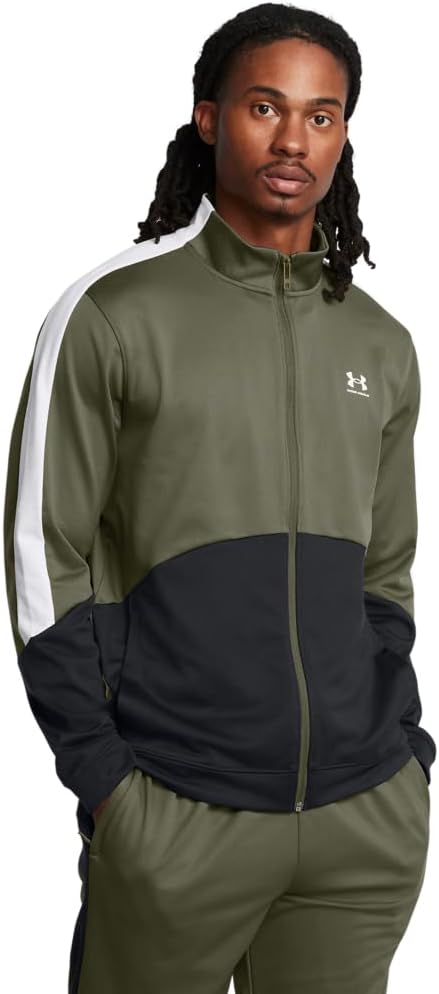 

Куртка мужская трикотажная Under Armour Fashion, (390) Marine Od Green/Black/White