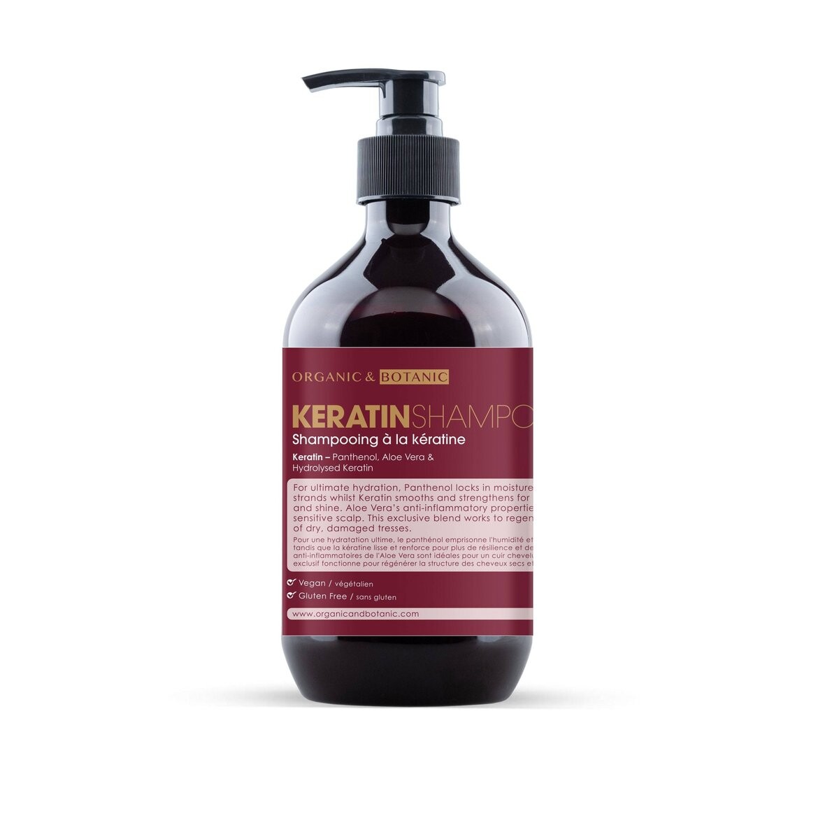 

Organic&Botanic Keratin Shampoo, Кератиновый шампунь для волос, 500мл Skinchemists