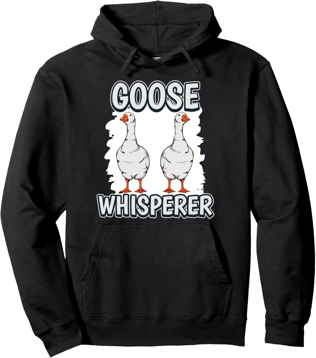

Толстовка с капюшоном «Заклинатель гусей» Funny Goose Merch Women Men Kids, черный