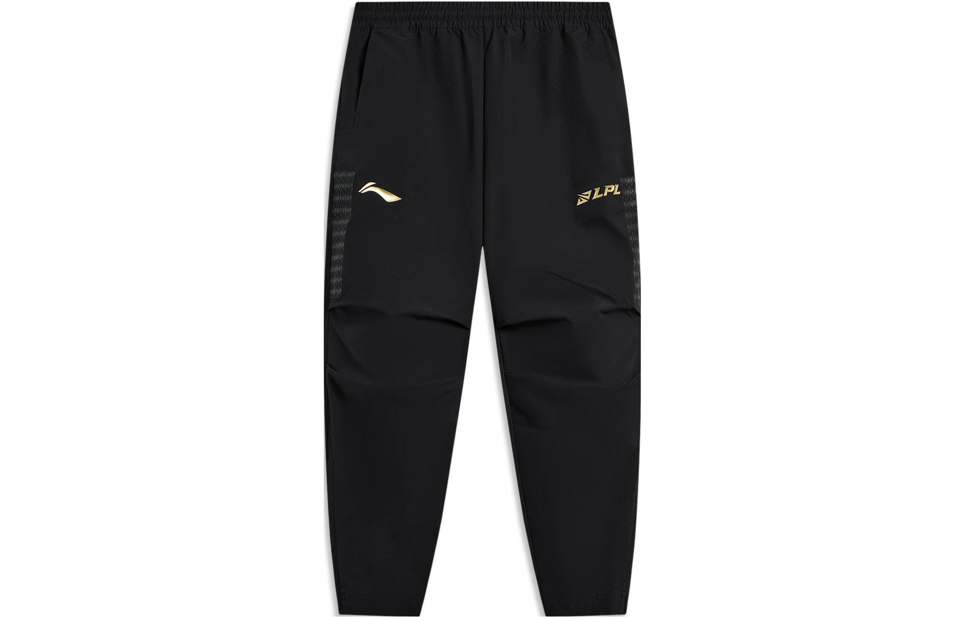 

Трикотажные спортивные брюки LiNing Sports Life Collection, мужские, черные
