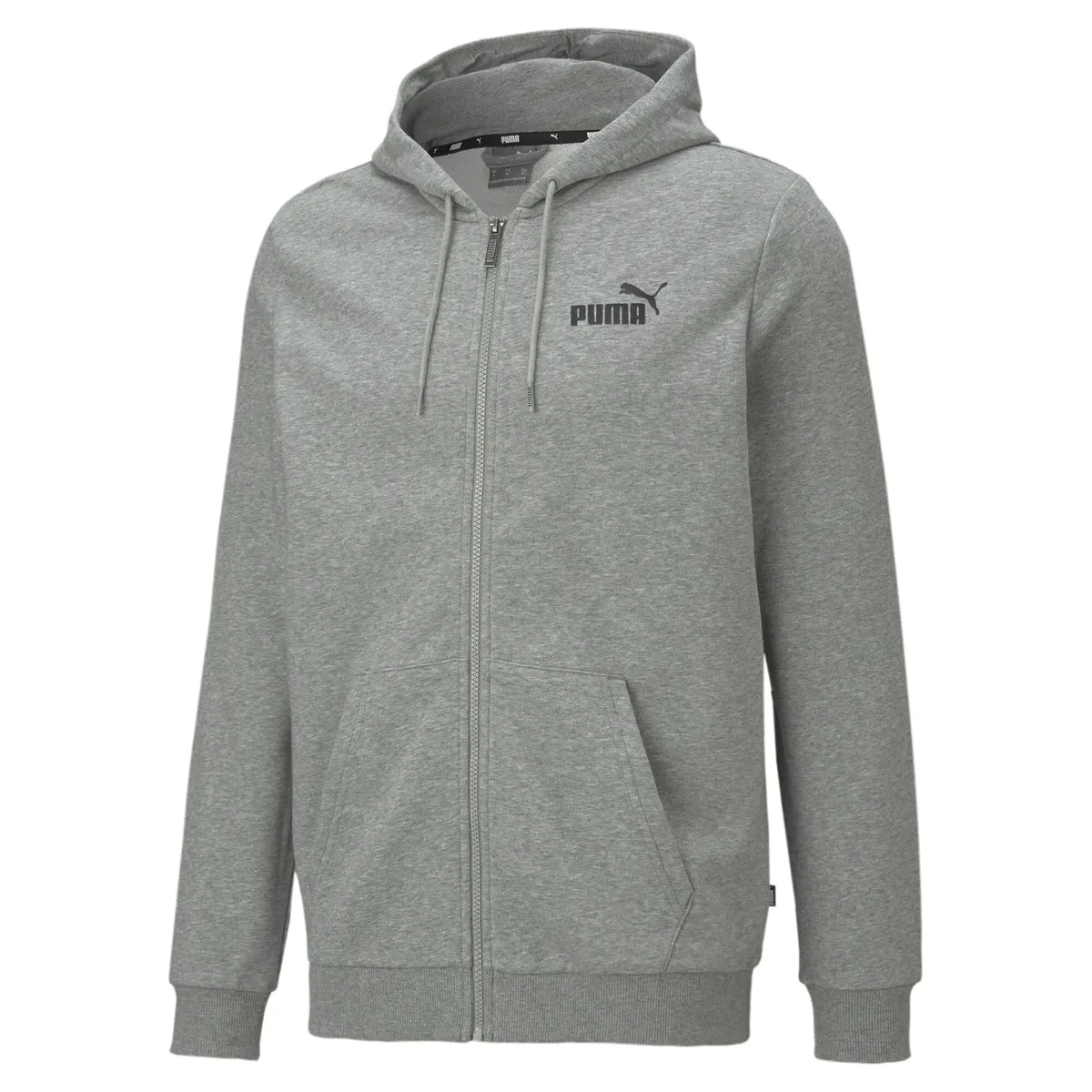 

Толстовка PUMA с капюшоном "ESS SMALL LOGO FZ HOODIE TR", серый