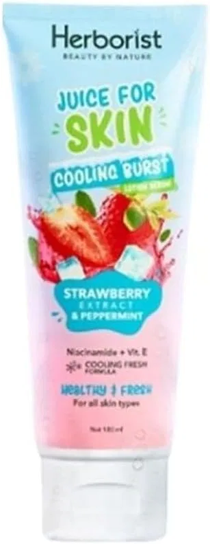 Лосьон-сыворотка Herborist Juice For Skin Cooling Boost с ароматом клубники и мяты, 180 мл