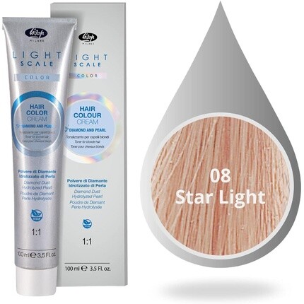 

Крем-краска для волос Light Scale 08 Star Light 100 мл, Lisap