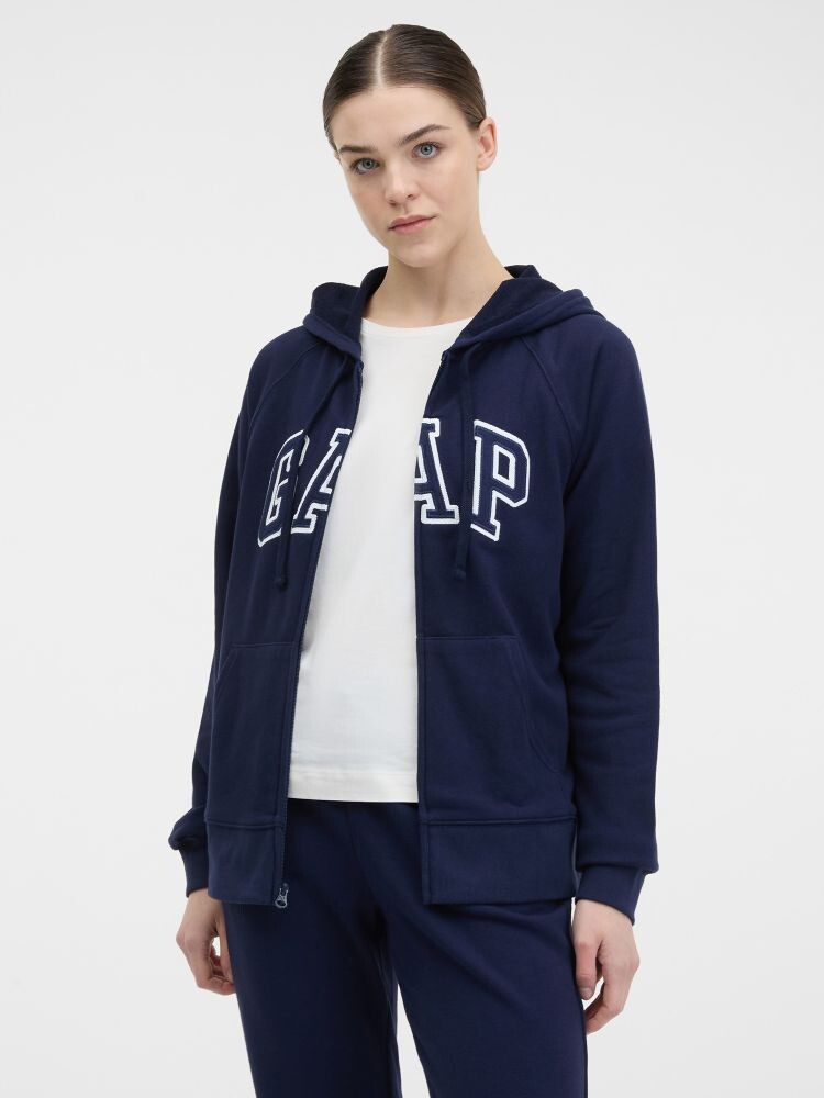 

Толстовка с логотипом и капюшоном Gap, синий