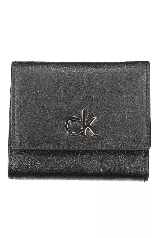 

Черный женский кошелек из поливинилхлорида Calvin Klein