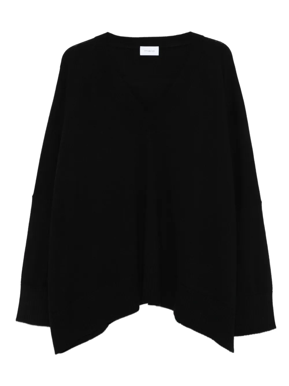 

Кашемировый свитер с V-образным вырезом Malo, черный