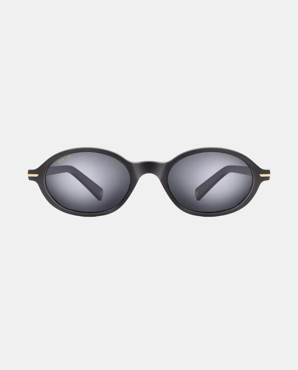 

Женские овальные солнцезащитные очки из ацетата с поляризованными линзами Polar, черный