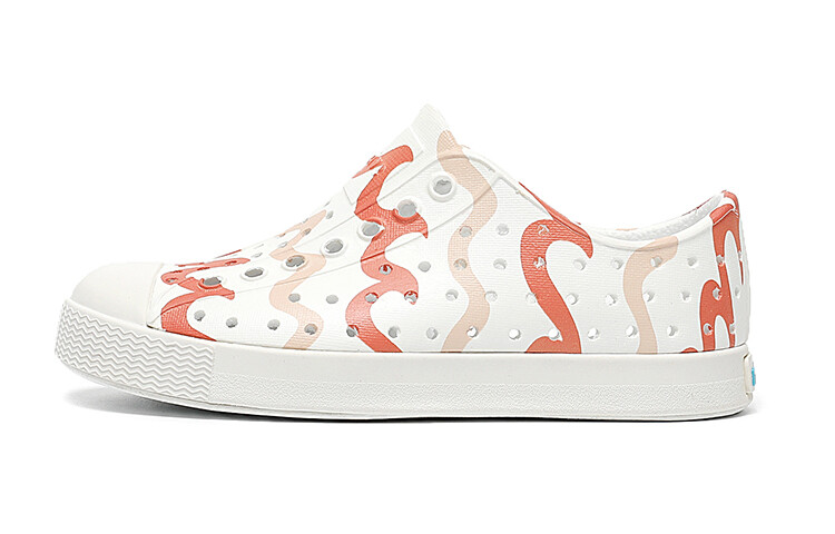 

Jefferson Kids Сандалии детские коричневые волны/белые Native Shoes