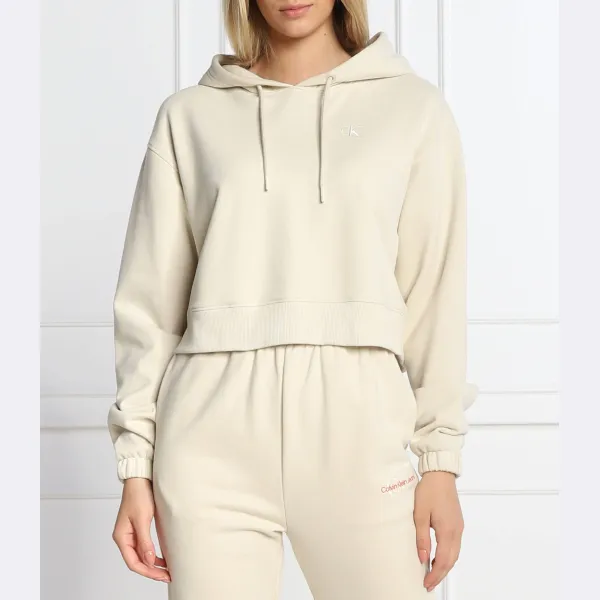 

Укороченная толстовка Calvin Klein, бежевый