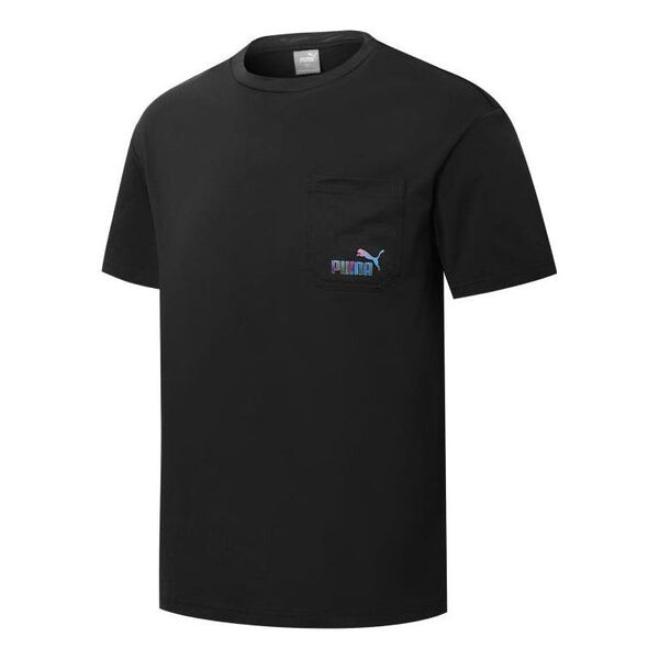

Футболка skb pocket logo tee 'black' Puma, черный