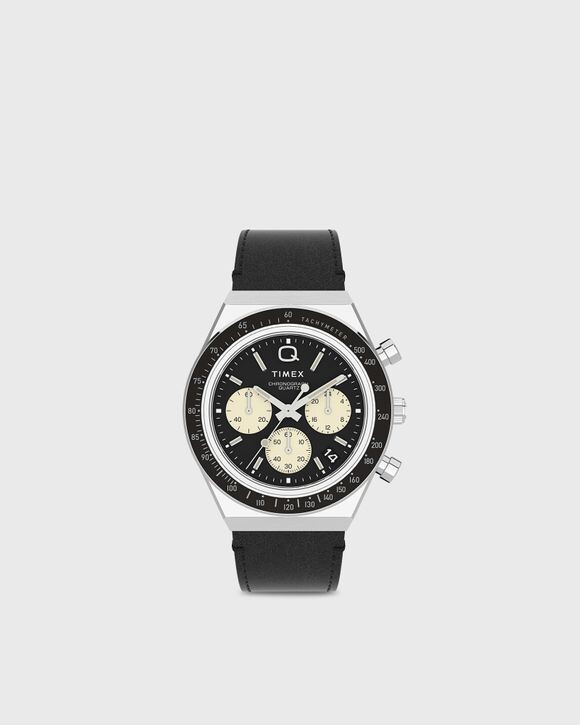 

Часы Timex Q Timex Chronograph, цвет black dial/black strap