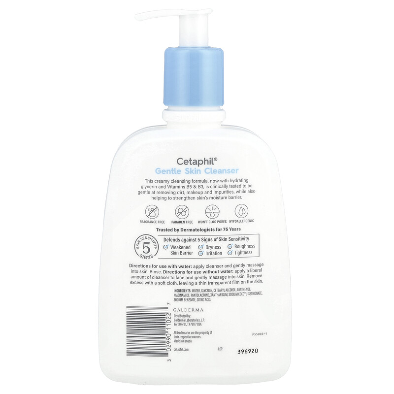 Пилинг Cetaphil — Мягкое очищающее средство без отдушек, 473 мл — фото 2
