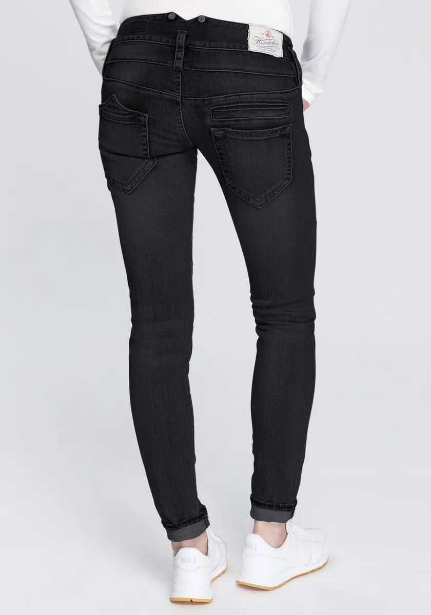 

Великолепные джинсы скинни "PITCH SLIM REUSED DENIM", заниженная талия с легким эффектом пуш-ап Herrlicher, цвет Tempest