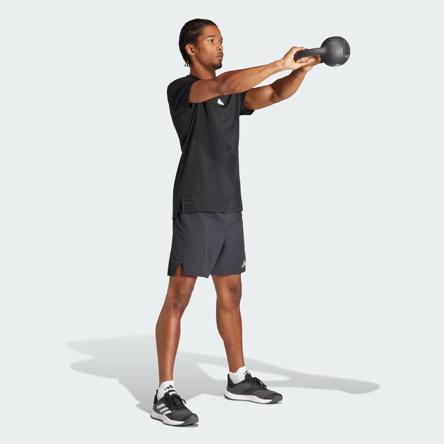 Шорты HEAT.RDY для тренировок HIIT. Adidas, цвет Black — фото 3